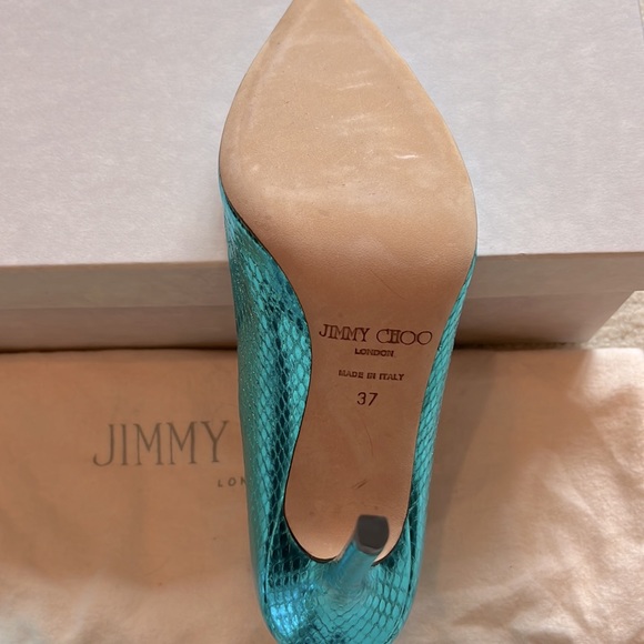 Jimmy Choo Blue Heels - Picture 6 of 6